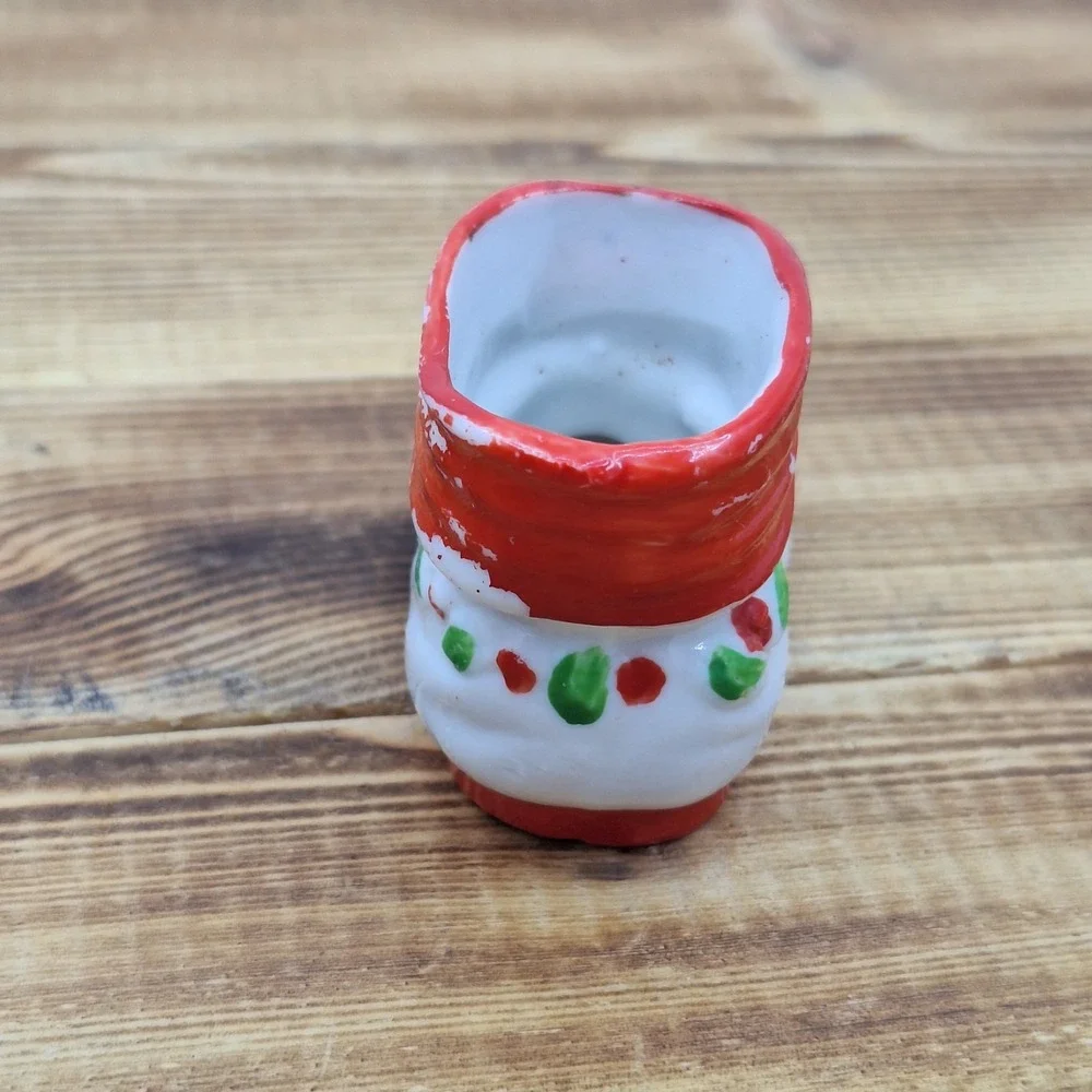 Vintage‎ 1950s Ceramic Christmas Boot - Japan - 1950's - 1.5